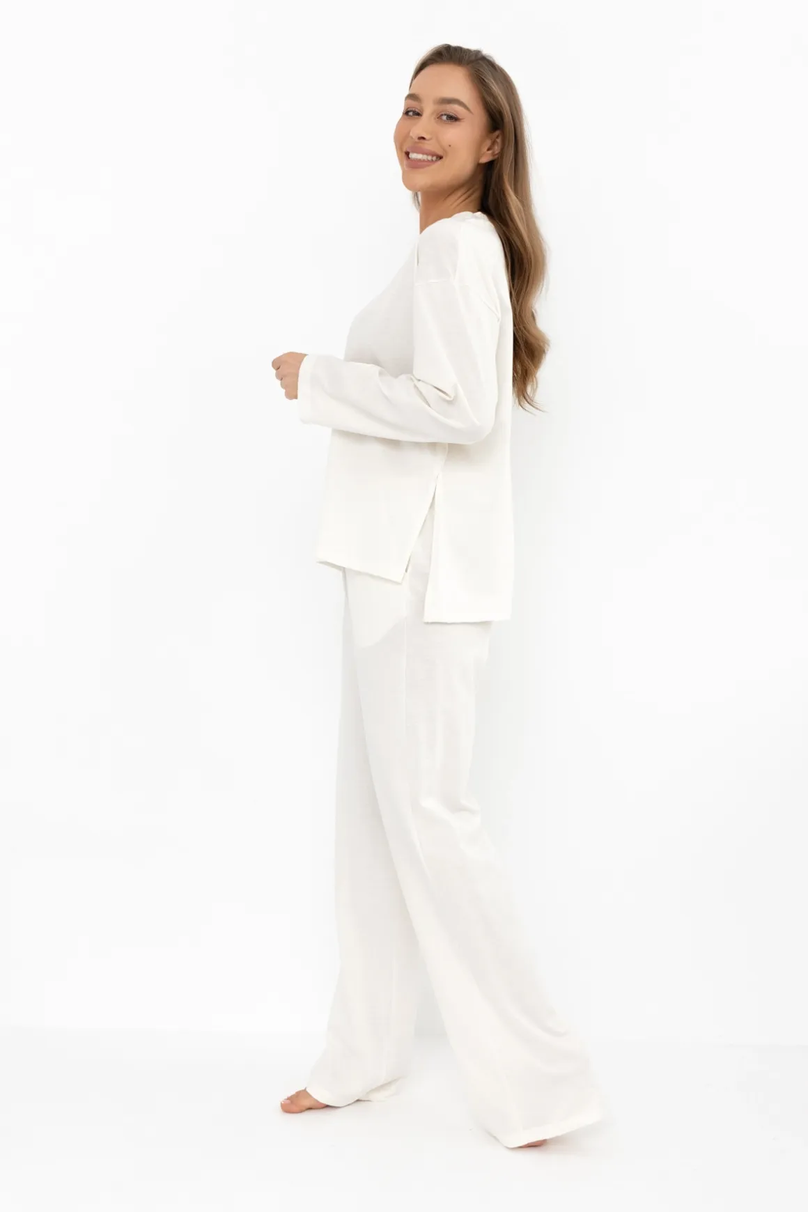 Camisa Bone bluzka z długim rękawem biała