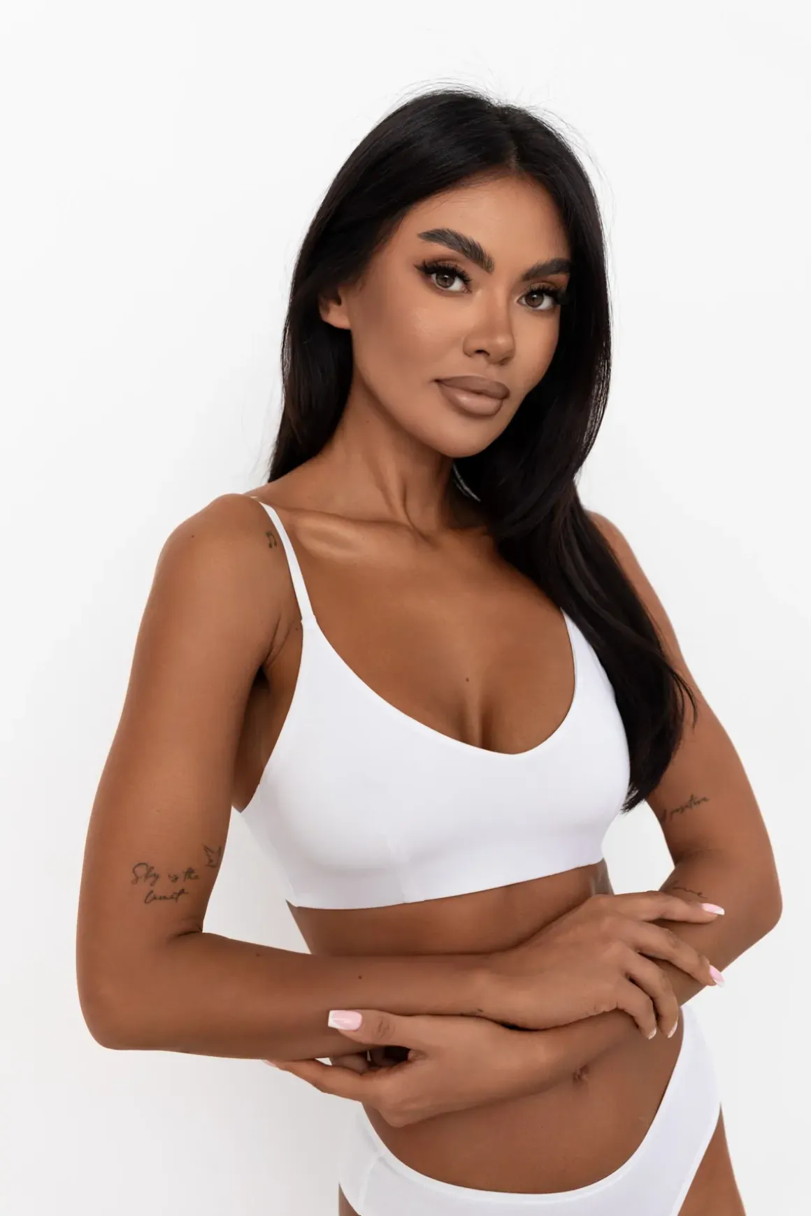 Deli Plunge Bustier Bone