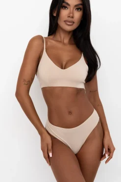 Deli Plunge Bustier Sand