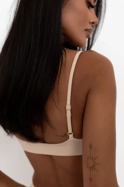 Deli Plunge Bustier Sand