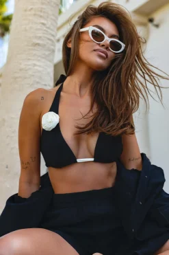 Dodatkowy pasek bikini tie do personalizacji biały bone