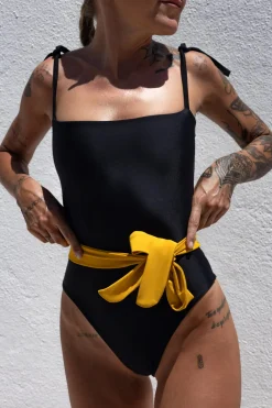 Dodatkowy pasek bikini tie do personalizacji żółty tucan