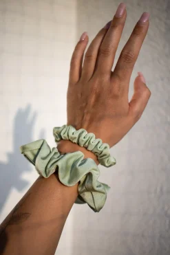 Gumka do włosów mini scrunchie pistacjowy matcha