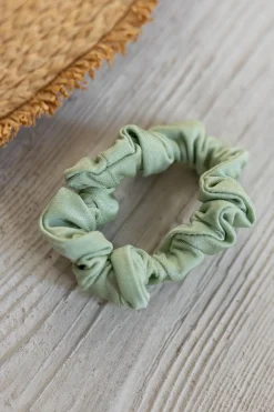 Gumka do włosów mini scrunchie pistacjowy matcha