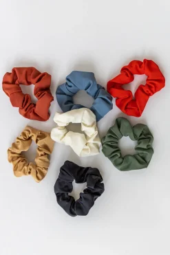 Gumka do włosów scrunchie ceglany terracotta