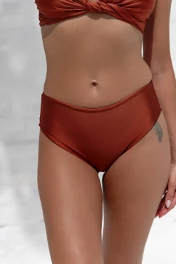 High waist Rust