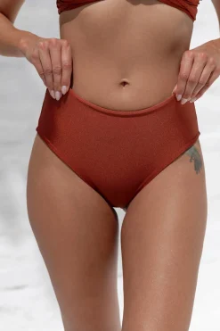 High waist Rust