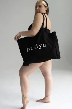 Nero maxi bag-Torba plażowa bawełniana maxi bag